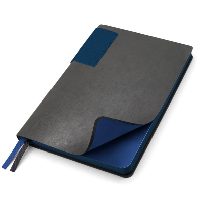 Ежедневник A5 недатированный Molfetta в мягком переплёте, серо-красный