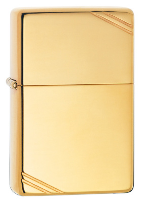 Зажигалка ZIPPO Vintage™ с покрытием High Polish Brass, латунь, 38x13x57 мм