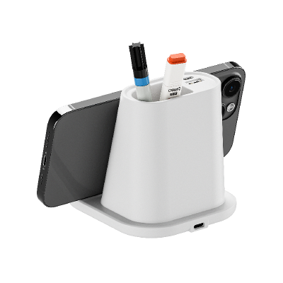 Настольный органайзер  15 Watt Fast Charge   c беспроводной зарядкой, вентилятором и лампой