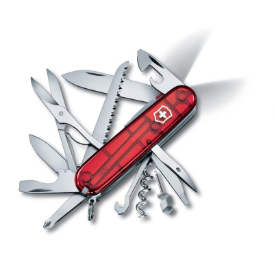Нож перочинный VICTORINOX Huntsman Lite, 91 мм, 21 функция, полупрозрачный