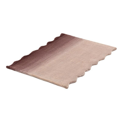 Ковер из шерсти over horizon цвета марсала из коллекции trendy ruffles, 60х90 см