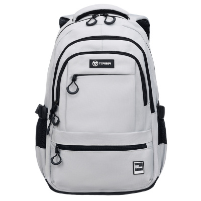 Рюкзак TORBER CLASS X, молочный, 46 х 32 х 13 см  Мешок для сменной обуви в подарок!