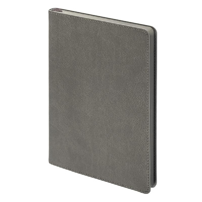Ежедневник Flexy Latte Color А5,  с серым срезом и серым форзацем, недатированный, в гибкой обложке