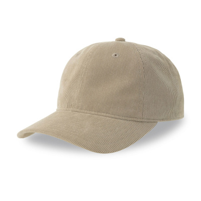 Бейсболка "CREEP-S", бежевый, 100% перераб. полиэстер, плотность 215  г/м2, металлическая застежка