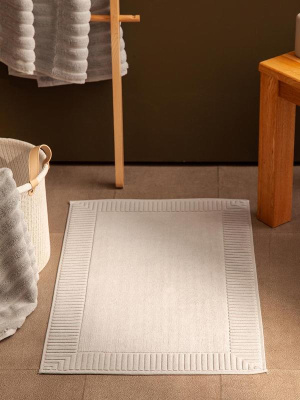 Коврик для ванной с фактурным бортиком  из коллекции essential, 50x80 см
