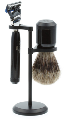 Бритвенный набор IL Ceppo: станок, помазок, подставка,  глянцевый