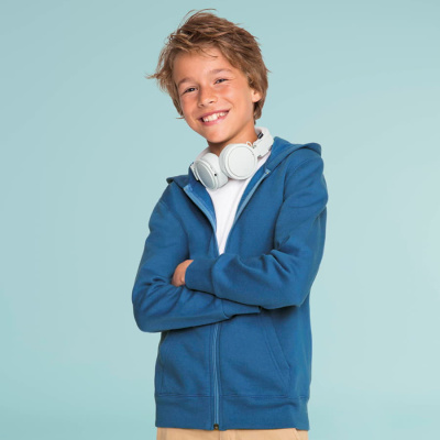 Толстовка детская STONE KIDS, серый меланж,6 лет, 50% хлопок, 50% полиэстер, 260 г/м2