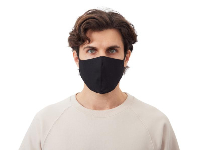 Маска для лица многоразовая из хлопка, анатомической формы без шва