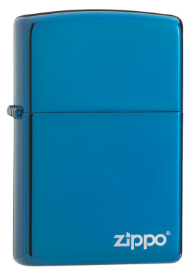 Зажигалка ZIPPO Classic с покрытием Sapphire™, с лого, латунь, глянцевая, 38x13x57 мм