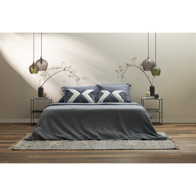 Набор из двух наволочек из сатина джинсово с брашингэффектом из коллекции essential, 50х70 см