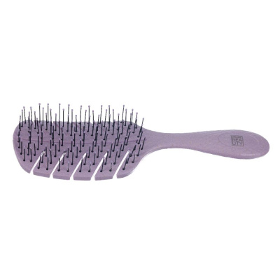 Щетка Dewal Beauty серия "Friendly", продувная, с нейлоновым штифтом, форма листик