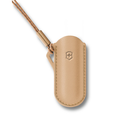 Чехол VICTORINOX "Wet Sand" для ножей Classic Colors 58 мм, кожаный
