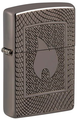 Зажигалка ZIPPO Armor® с покрытием Black Ice®, латунь, 29x10x60 мм