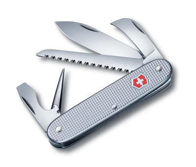 Нож перочинный VICTORINOX Pioneer, 93 мм, 7 функций, алюминиевая рукоять