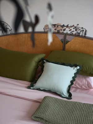 Чехол на подушку с контрастным кантом  из коллекции trendy ruffles, 40х40 см