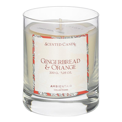 Свеча ароматическая gifting, gingerbread&orange (н), 40 ч
