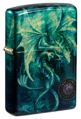Зажигалка ZIPPO Anne Stokes с покрытием 540 Tumbled Brass, латунь, 38x13x57 мм