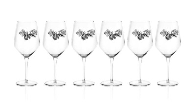 Комплект бокалов для красного вина 6 шт  UVA BLACK в подарочной упаковке