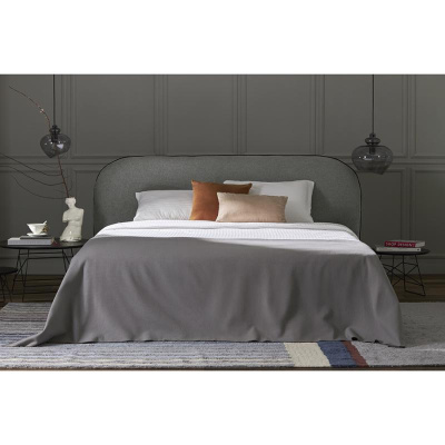 Простыня на резинке из страйпсатина из коллекции essential, 200х200х30 см