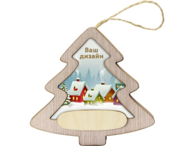 Новогодняя подвеска с подсветкой Ёлочка с индивидуальным дизайном