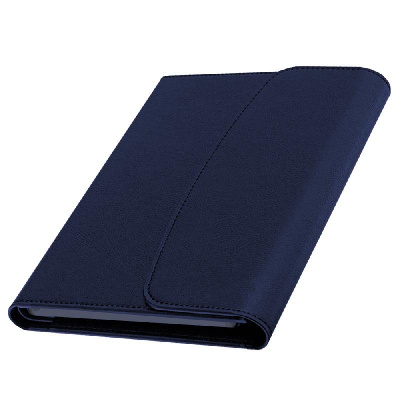 Ежедневник в суперобложке Country Bergamo Synergy A5+, недатированный, в твердой обложке. Синий срез