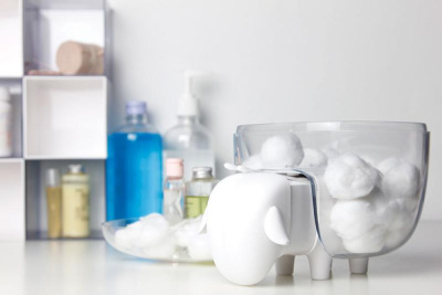 Держатель для ватных дисков sheep,  с белой крышкой