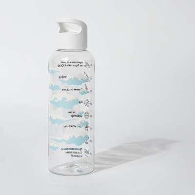 Бутылка для воды LIQUID, 500 мл, 22х6,5см, зеленый, пластик rPET