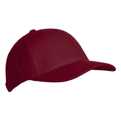 Бейсболка STAN 5 клиньев хлопок 280,03, Бордовый (661)