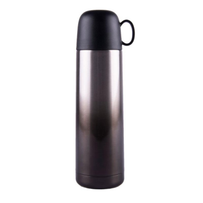 Термос вакуумный GRADIENT, сталь, синий, 500 мл