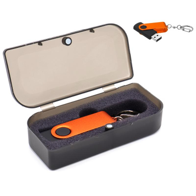 Флешка Twist Color 16 Гб в футляре, зеленая