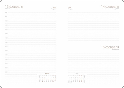Ежедневник датированный<br />15х21 см, 320 стр.