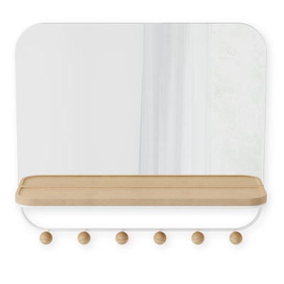 Зеркало с крючками для аксессуаров estique, 46х41 см