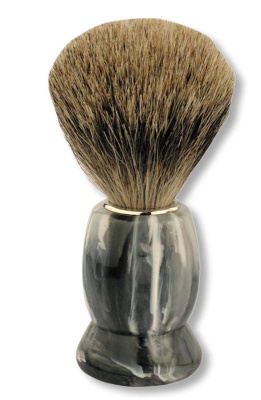 Помазок для бритья Mondial, пластик, свиной ворс,  мрамор