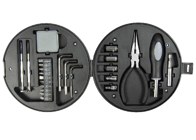 Набор инструментов Tools Wheel, 25 инструментов, в пластиковом футляре