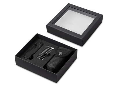 Универсальный мультитул с битами в подарочной упаковке с окном Шэйп