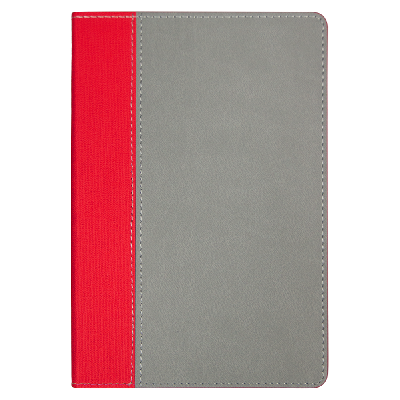 Ежедневник Flexy Viva Latte Sand Color A5,  с красным, недатированный, в гибкой обложке