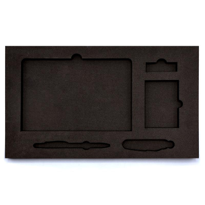 Ложемент ЭВАлюция-1 под заказ 3 слоя (5мм+10мм+10мм), чёрный