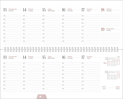 Планинг, планер датированный<br />38х20 см, 128 стр.