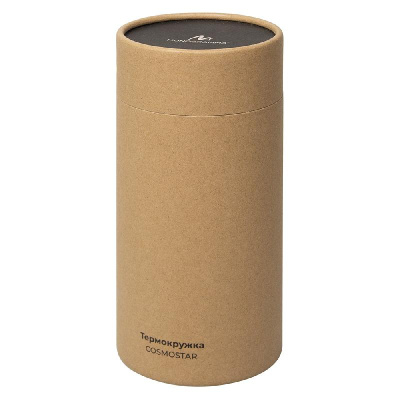 Термокружка Cosmostar металлическая, 550 мл,    в тубусе