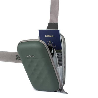 Дорожная сумочка Rollink Mini Bag Go 19,5x12x6 см, темно-зеленая
