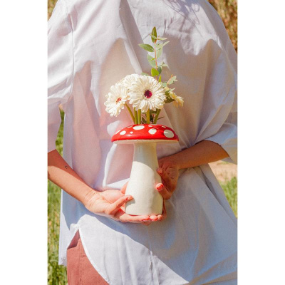 Ваза для цветов amanita, 19 см