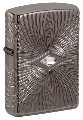 Зажигалка ZIPPO Armor® с покрытием Black Ice®, латунь, 38x13x57 мм