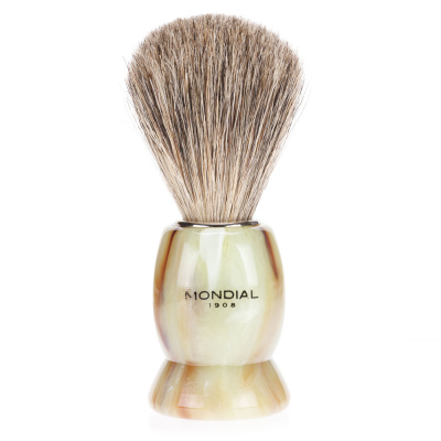 Помазок для бритья Mondial, пластик, ворс барсука, а