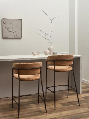 Стул барный helning, мягкий шенилл