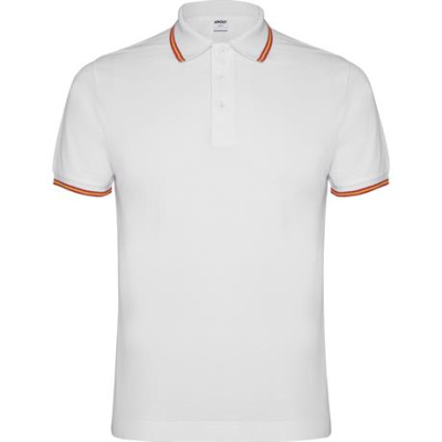 Футболка поло NATION мужская, БЕЛЫЙ S