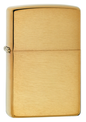 Зажигалка ZIPPO Armor™ с покрытием Brushed Brass, латунь, овая, 38x13x57 мм