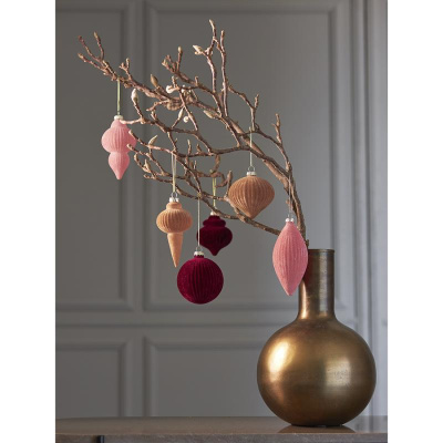 Набор ёлочных украшений velvet mood из коллекции new year essential, 6 шт.