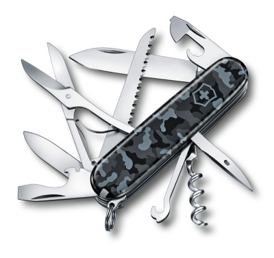 Нож перочинный VICTORINOX Huntsman Navy Camouflage, 91 мм, 15 функций
