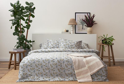 Набор наволочек "Ягоды тайги" из премиального сатина из коллекции russian north, 50х70 см