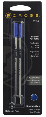 Стержень шариковый Cross средний, 2 шт  блистер